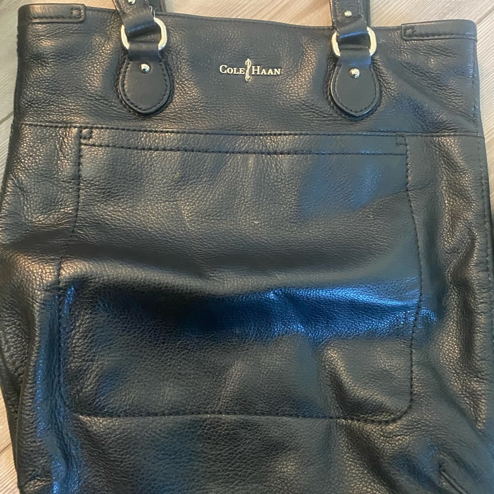 Cole Haan Black Leather shoulder Bag.  Great shape